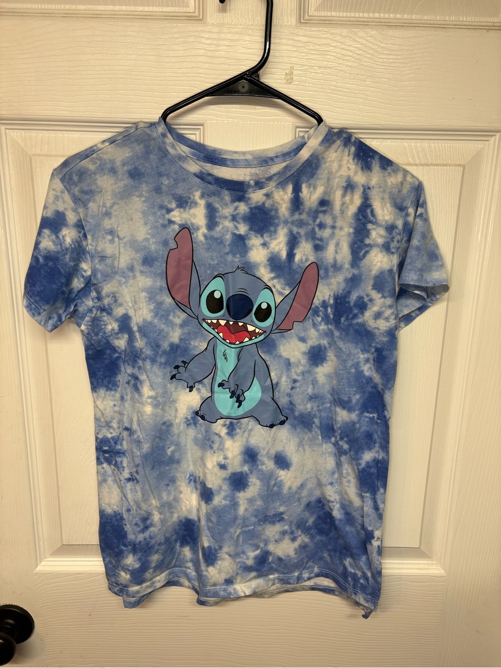 Disney Kids Blue Tie-Dye Stitch Short Sleeve Tee